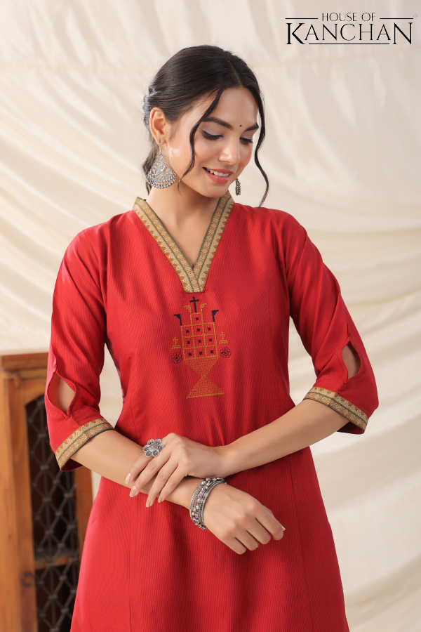 Niharika A-line slit kurta