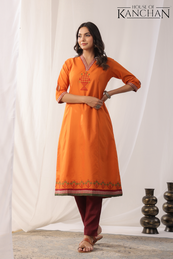 Radha A-line slit kurta