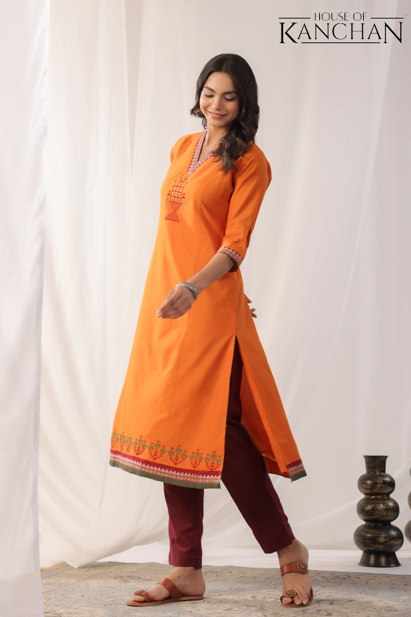 Radha A-line slit kurta