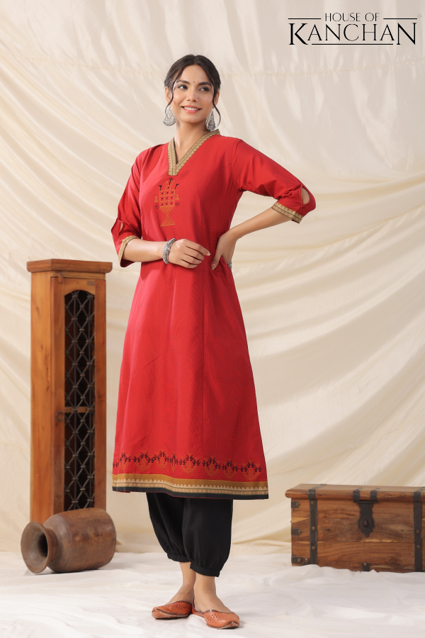 Niharika A-line slit kurta